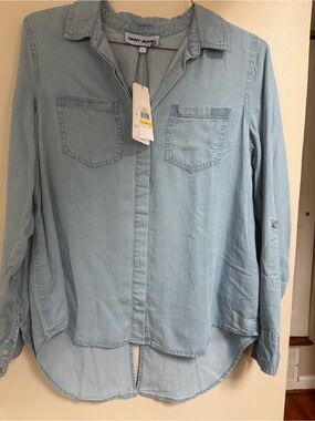 DKNY Light Blue Denim Shirt - Soft Chambray Finish